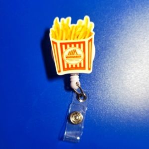Whataburger French Fries Retractable Badge Reel